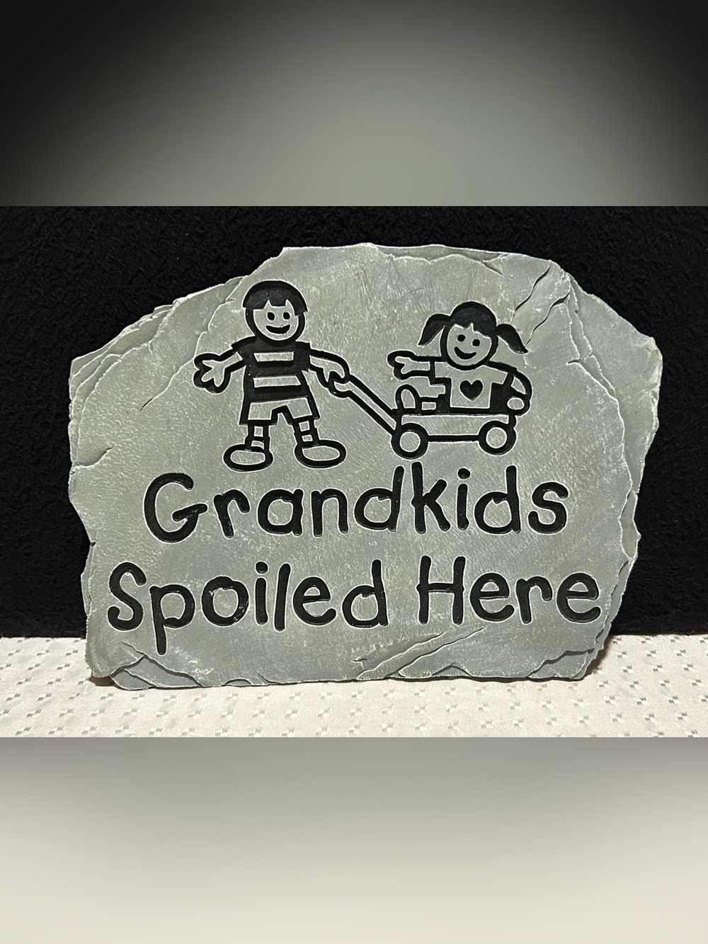 Carson Home Accents Grandkids Spoiled Here Resine Stepping Stone